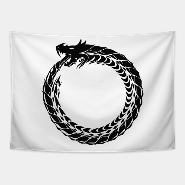 Ouroboros Tapestry by blackroserelicsshop@gmail.com