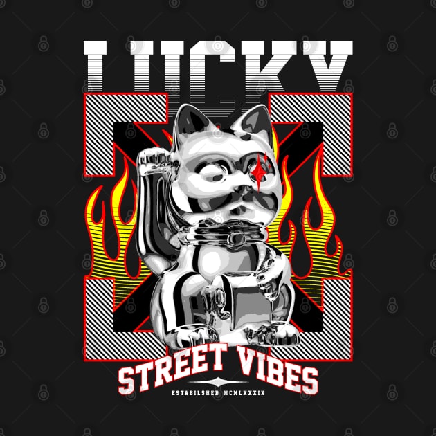 lucky cat street vibes by Naz Aminulloh