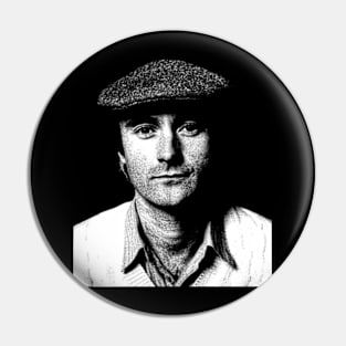 Young Phil Collins Vintage Pin