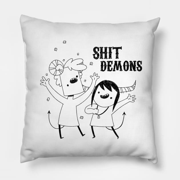 Shit Demons: Teef! Pillow by iamprikle