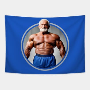 Muscular bearded gray Tapestry