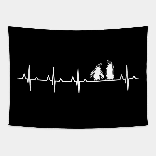 Penguin Pulse Tapestry by SNZLER