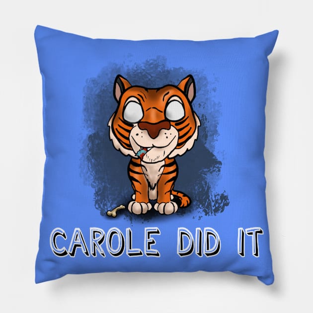 Carole Did It w/evidence Pillow by Danispolez_illustrations