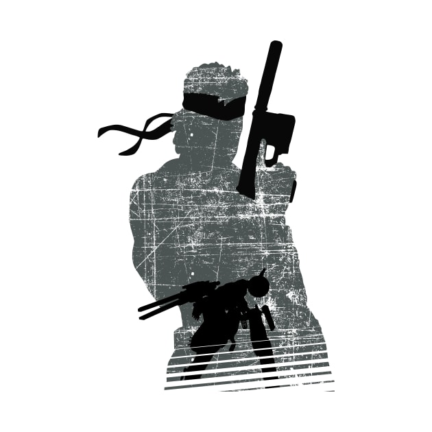 Solid Snake silhouette by InfinityTone