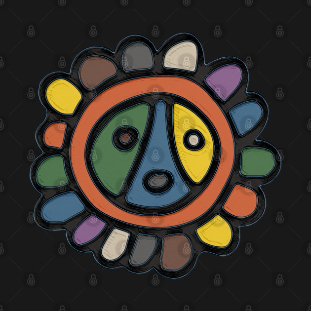 Taino Sun Symbol by SoLunAgua