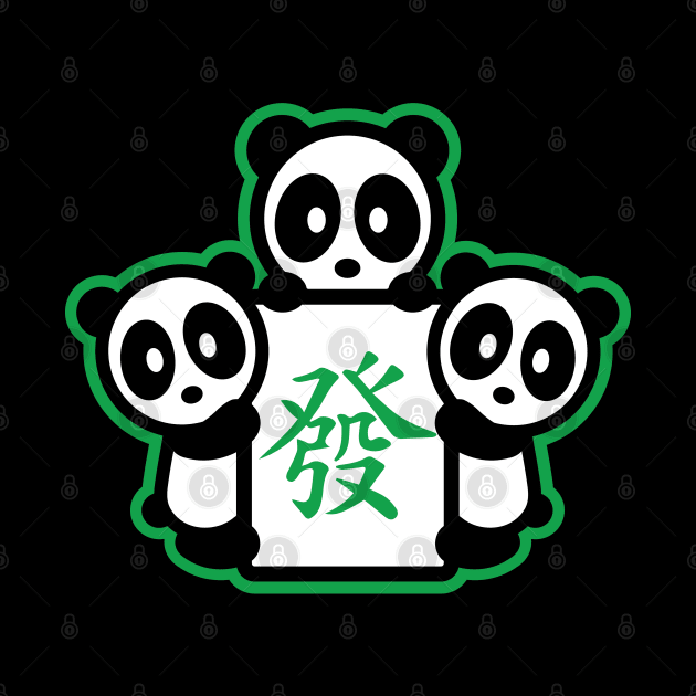 Fat Choi Mahjong Panda Bambu Brand Chinese Game MJ Tiles Players Honor Leg Dragon Hand 13 Orphans Shuffle Stack Characters Pong by Bambu