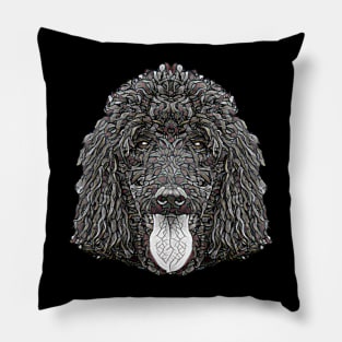 Standard Poodle Face Pillow