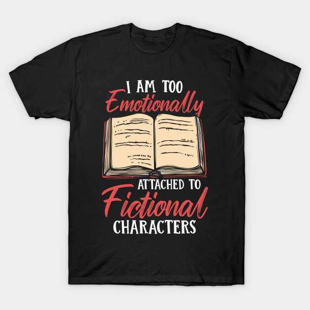 Discover Fictional Characters reading book lover - Book - T-Shirt