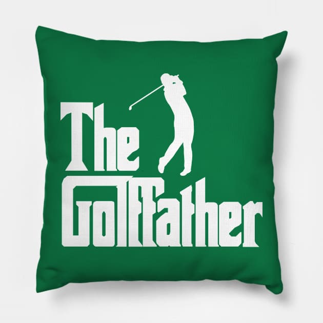 The Golffather Pillow by Wearing Silly