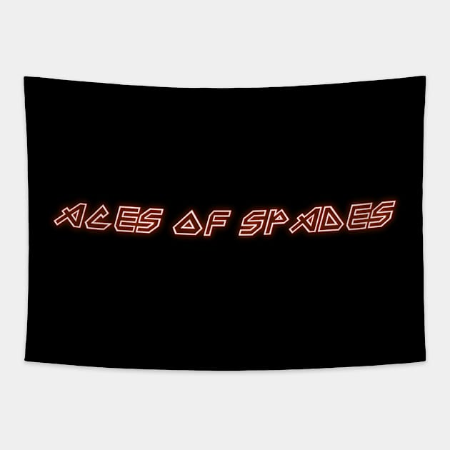 IRON TEXT || ACES OF SPADES Tapestry by LAVA-ROMA-NOVA