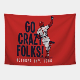 Ozzie Smith Go Crazy Folks Tapestry