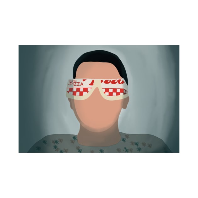 Minimal Elevens pizza blocker glasses - inspired by Stranger things by tziggles