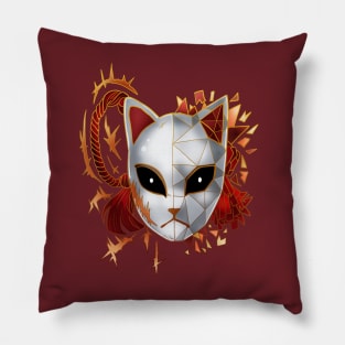 Demon boy mask Sharp Pillow