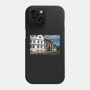 A view down Tombland in the city of Norwich, Norfolk Phone Case