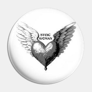 Heart of a Stoic Woman Pin