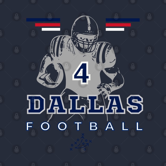 Dallas Football Vintage Style by Borcelle Vintage Apparel 