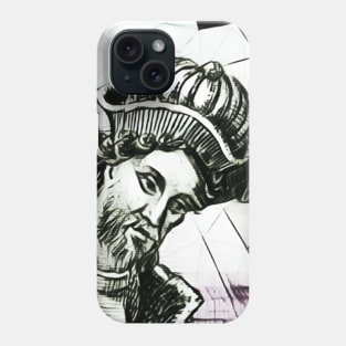 Dionysius of Halicarnassus Black And White Portrait | Dionysius of Halicarnassus Artwork 3 Phone Case