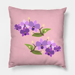 Purple orchid Pillow