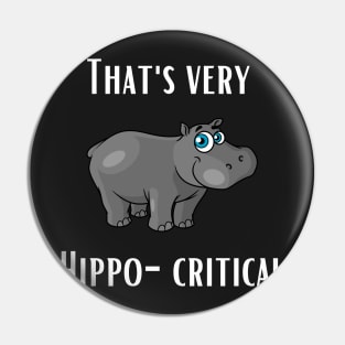 Animal Hippo Pun Pin