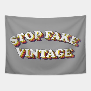 Stop Fake Vintage! Tapestry