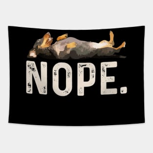 Nope Lazy Dachshund Tapestry