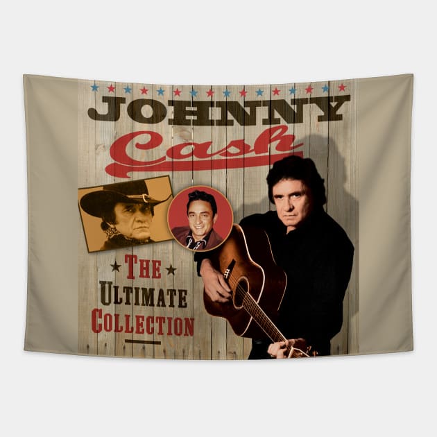 Johnny Cash - The Ultimate Country Collection Tapestry by PLAYDIGITAL2020