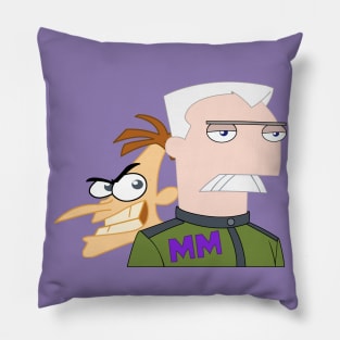 Major Monogram vs Doofenshmirtz Pillow