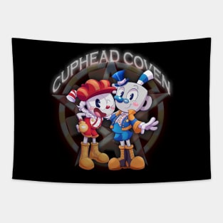 Cuphead Coven w/ Cuphead & Mugman Tapestry