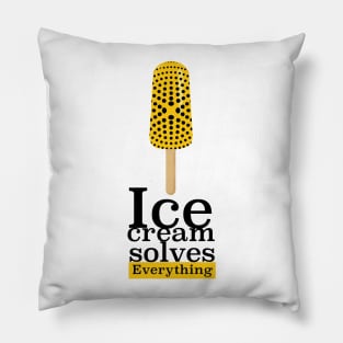 Ice Cream solves Everything Pillow