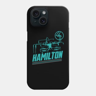 Lewis Hamilton 44 T-Shirt F1 Grand Prix Phone Case