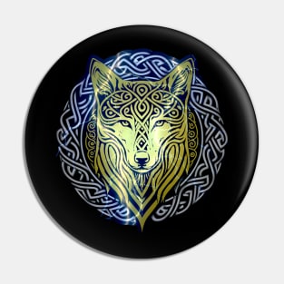 Celtic Wolf Pin