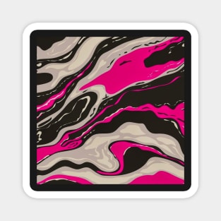 Black and White Brink Pink Inkscape Magnet