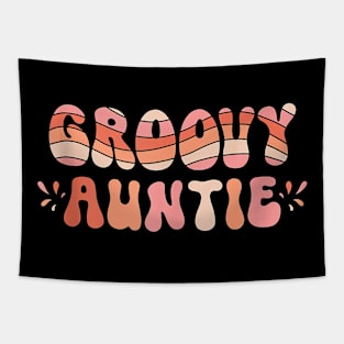 Groovy Auntie Matching Family 1St Birthday Party Tapestry