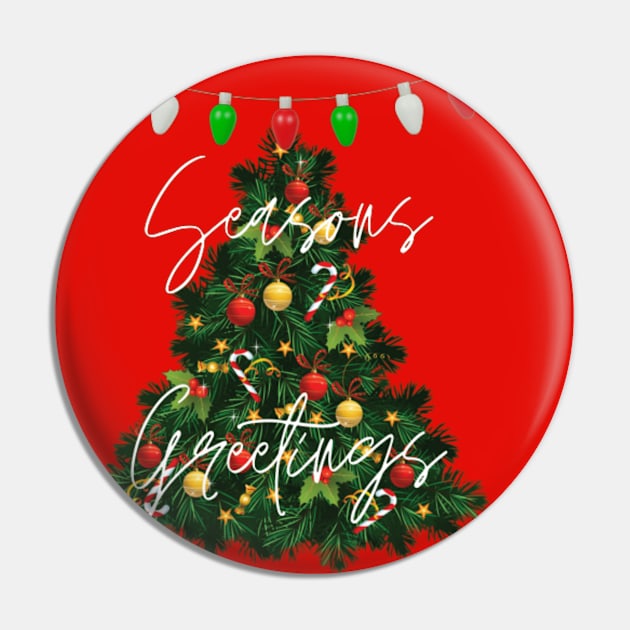 Seasons Greetings Pin by SmoothCreator