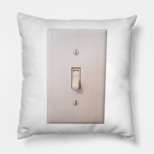 Photograph of Light Switch Turned Off Pillow