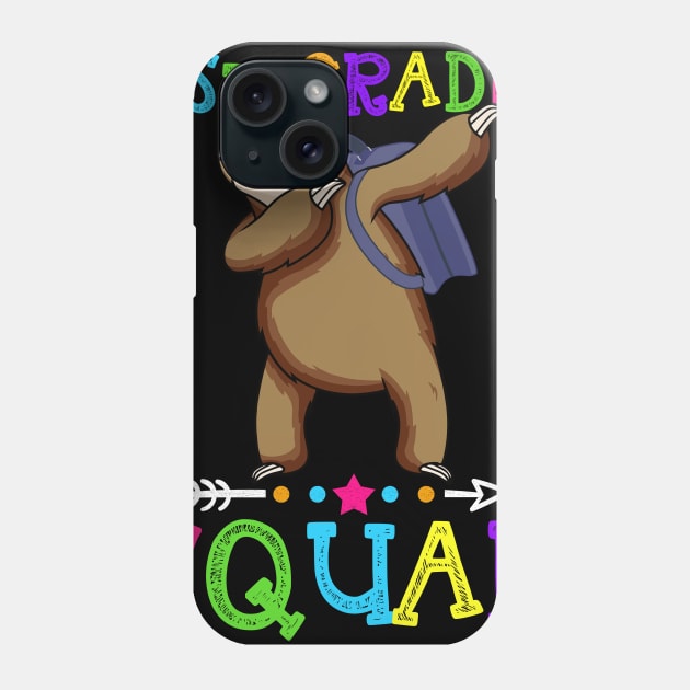 Sloth Team 1st Grade Squad Teacher Back To School Phone Case by kateeleone97023