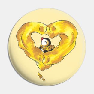 Gooey Cheesy Valentine Pin