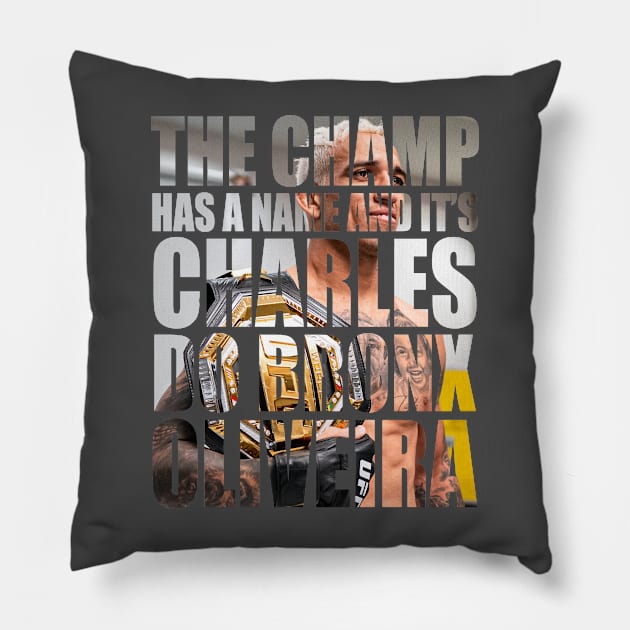 The Champ Has A Name Pillow by SavageRootsMMA