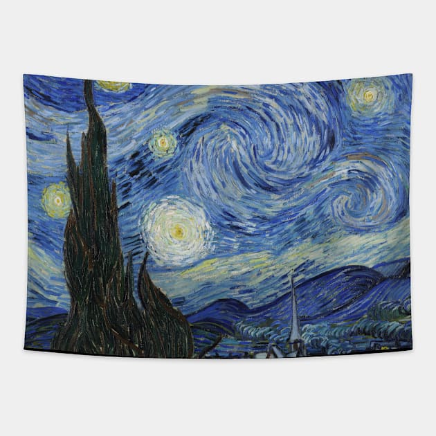 Fun Neck Gaiter Vincent Van Gogh The Starry Night Neck Gator Tapestry by StacysCellar
