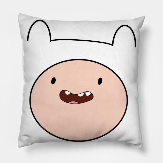 Face of Finn Pillow by HoloSayer