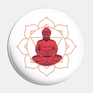 Buddha Yantra Mandala Flower Pin