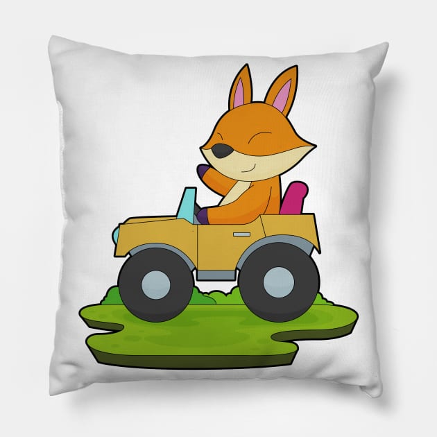 Fox Car Pillow by Markus Schnabel