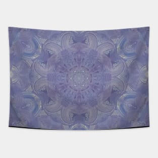 SwirlsC Unique Purple Colorful Abstract Mandala Tapestry