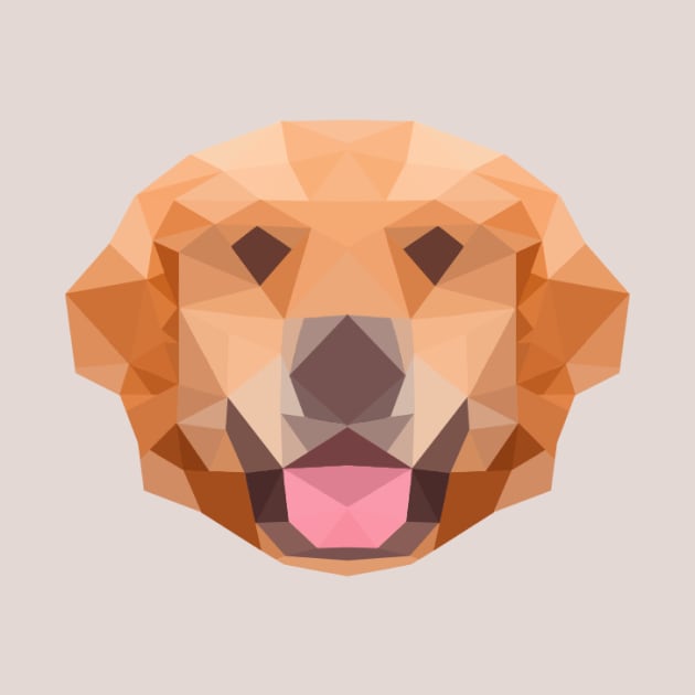 Golden Retriever Low Poly by Herman12354