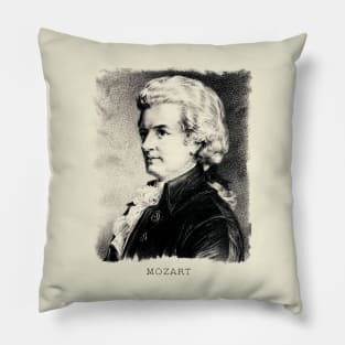 Composer Wolfgang Amadeus Mozart Pillow