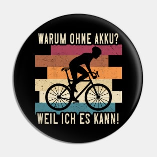 Fahrradfahrer Rennrad retro Pin