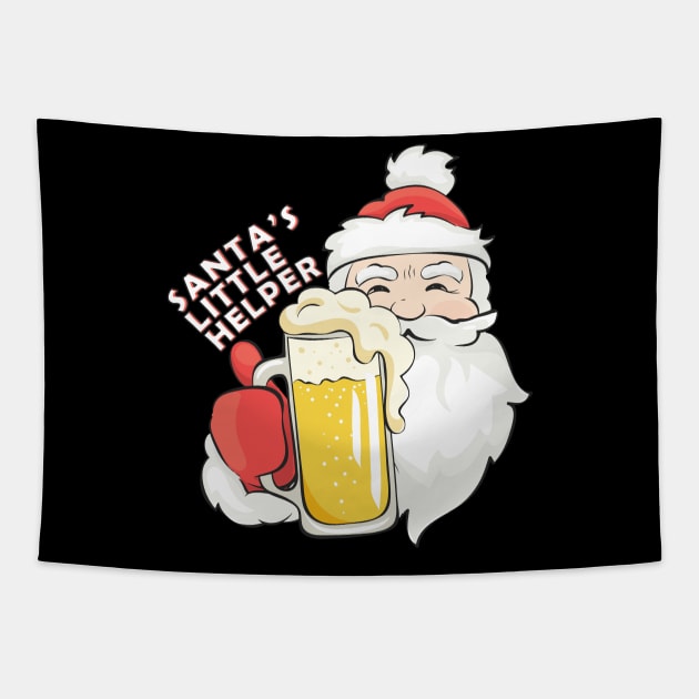 Santa's Little Helper Tapestry by displace_design