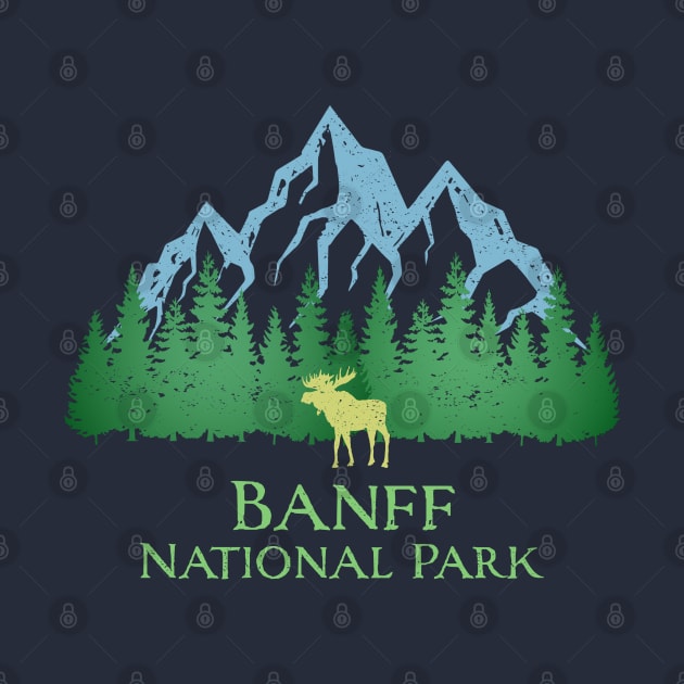 Banff National Park Moose Canada Canadian Rocky Mountains Souvenir by Pine Hill Goods