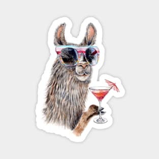 Vacation Llama Magnet