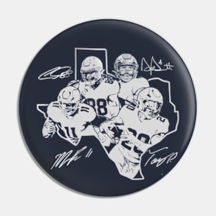 Dak Prescott, Micah Parsons, Ceedee Lamb & Tony Pollard Dallas Star Collage Pin